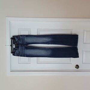 Buckle boot cut jeans